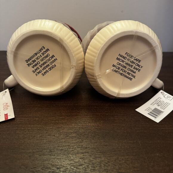 Target Bullseye Playground Mushroom Mug Set of 2 Cup Lid 17 oz Fall New - Picture 12 of 14